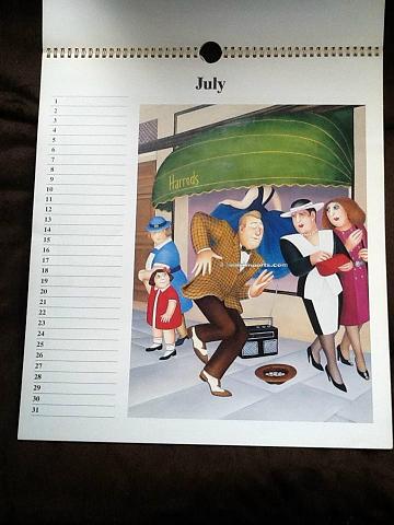 Beryl Cook Signed Official Calendar