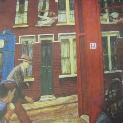 Carel Weight The Day Of Doom Signed and No. Lithograph Print