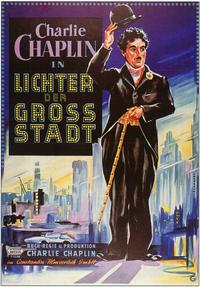 Charlie Chaplin City Lights German Film Poster