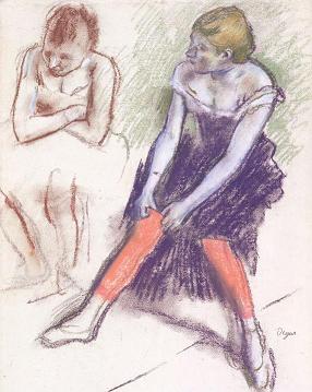 Degas Dancers in the Wings Print