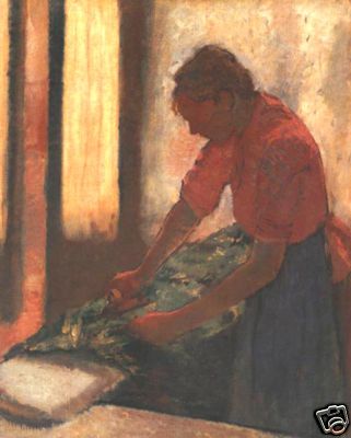 Degas Woman Ironing Print
