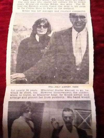 Greta Garbo,  Vintage Newspaper Clippings