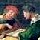hans holbein the younger / a school teacher explaining the meaning of a letter to illiterate workers, 1516