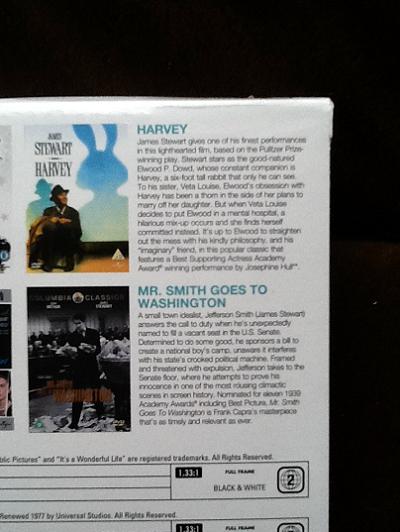 James Stewart Icons Dvd Boxset - It's A Wonderful Life/Harvey/Rear Window/Mr. Smith Goes To Washington
