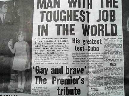 jfk assassinated daily mirror nov 23, 1963 newspaper edition
