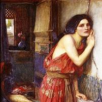 John William Waterhouse - Thisbe (also known as The Listener) Fine Art Print