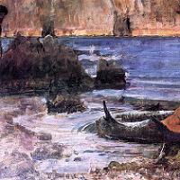John William Waterhouse - The Merman (sketch) Fine Art Print