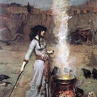 John William Waterhouse - The Magic Circle, 1886 Fine Art Print