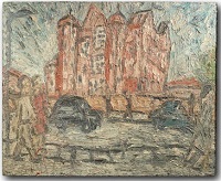 Leon Kossoff Red Brick School Building, Willesden, Spring