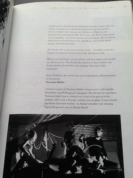 Andy Warhol In His Own Words Paperback Book