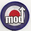 mods round target embroidered patch