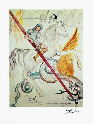 Salvador Dali Saint George and the Dragon Art Print