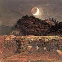 Samuel Palmer - Cornfield By Moonlight Canvas Print